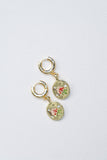 Twilight Bloom Huggie Earrings