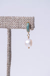 Ocean Mist Pearl Huggie Earrings
