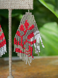 Heliconia Love Beaded Earrings