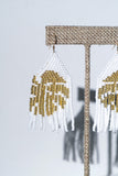 Monstera Magic drop earrings