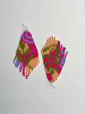 Heliconia love beaded earrings