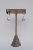 Ethereal Pearl Halo Stud