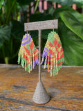 Heliconia Love Beaded Earrings