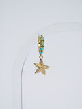 Starfish Turquoise Huggie