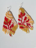 Heliconia Love Beaded Earrings