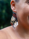 Heliconia love beaded earrings
