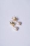 Sun-shell stud huggies