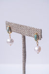 Ocean Mist Pearl Huggie Earrings