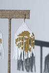 Monstera Magic drop earrings