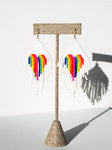 Heartfelt pride earrings