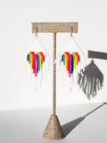 Heartfelt pride earrings