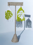 Monstera Magic drop earrings