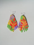 Heliconia Love Beaded Earrings