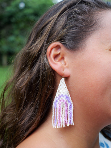 Rainbow road earrings