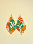 Heliconia love beaded earrings