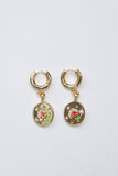 Twilight Bloom Huggie Earrings
