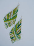 Neon Palm Earrings
