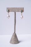 Ocean Mist Pearl Huggie Earrings