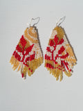 Heliconia Love Beaded Earrings