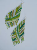 Neon Palm Earrings