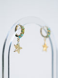 Starfish Turquoise Huggie