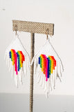 Heartfelt pride earrings