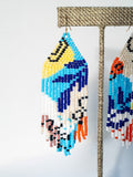 Tropical Groove beaded earrings