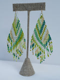 Neon Palm Earrings
