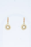 Solar Glow Opal Huggies