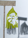 Monstera Magic drop earrings