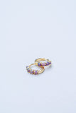Opal Huggie Hoops