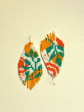 Heliconia love beaded earrings