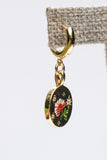 Twilight Bloom Huggie Earrings