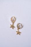 The best pair ever - Dainty Pearl and Star Fish combo Huggie