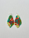 Heliconia love beaded earrings