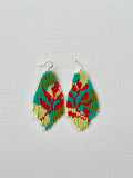 Heliconia love beaded earrings