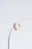Opal Huggie Hoops