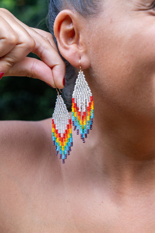 Mini Macaw Wing Earrings