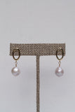 Ethereal Pearl Halo Stud