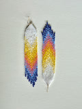 Mystical glow beaded earrings