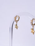 The best pair ever - Dainty Pearl and Star Fish combo Huggie