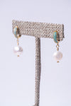 Ocean Mist Pearl Huggie Earrings