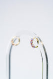 Opal Huggie Hoops