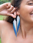 Celestial wing earrings