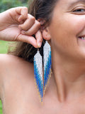 Celestial wing earrings