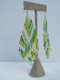 Neon Palm Earrings