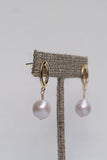 Ethereal Pearl Halo Stud