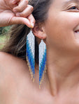 Celestial wing earrings