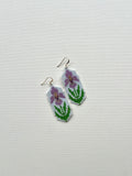 Orchid blossom earrings