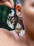 Heliconia love beaded earrings